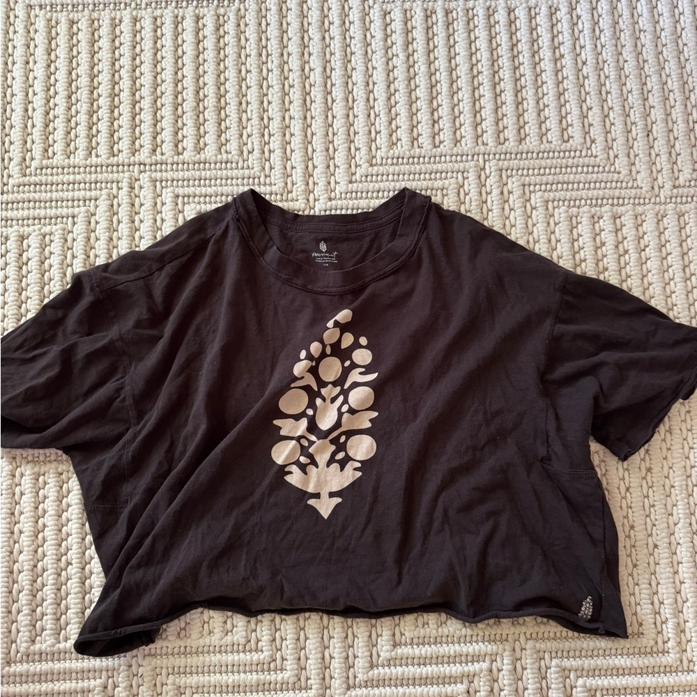 Free People Movement Black Crop